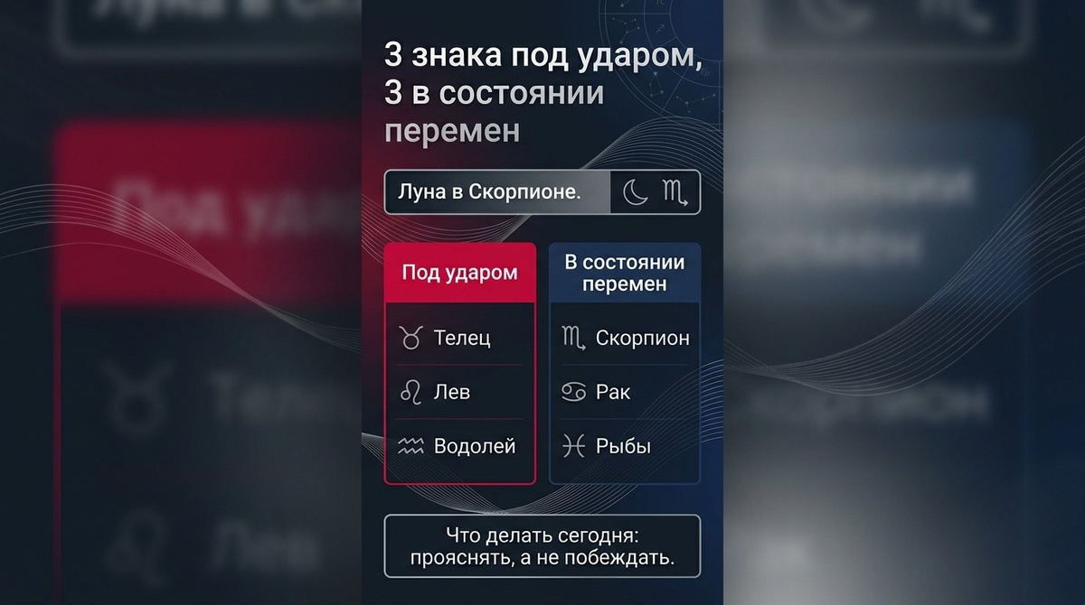 4 мая:День Луны в Скорпионе