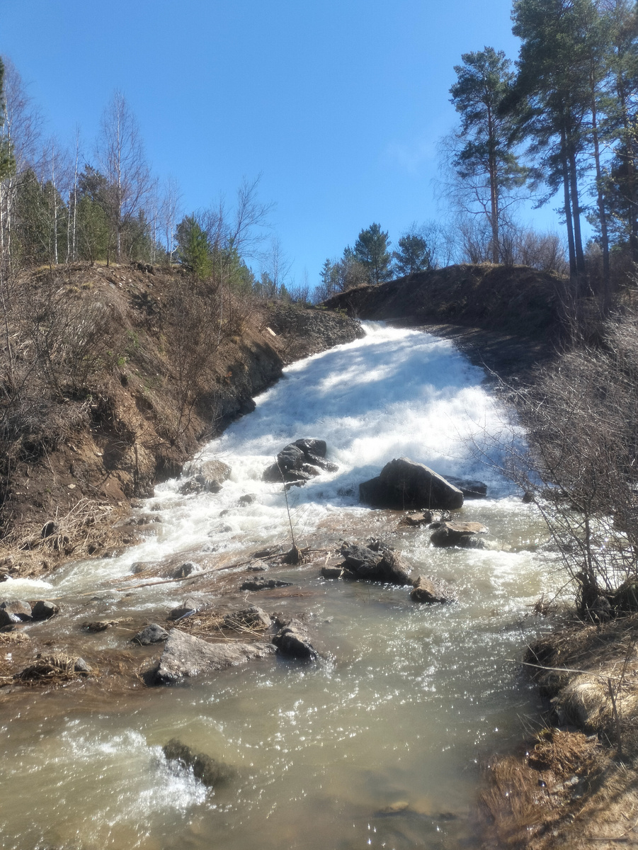 Вид на водопад 