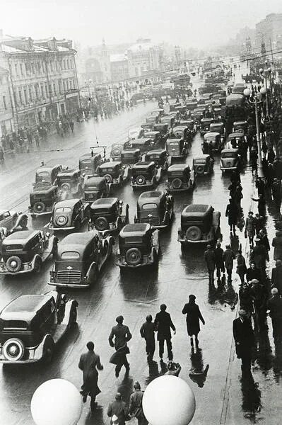 Пробка в Москве 1946 года