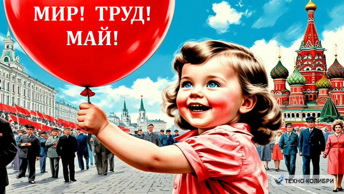 С 1 мая! Мир, труд, май! 