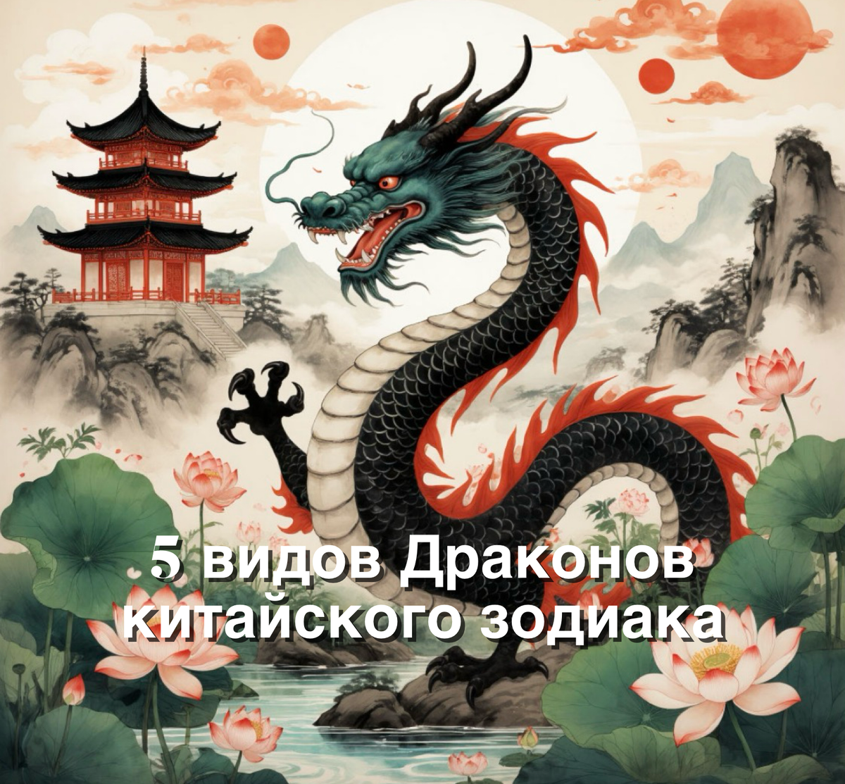 5 видов Драконов китайского зодиака