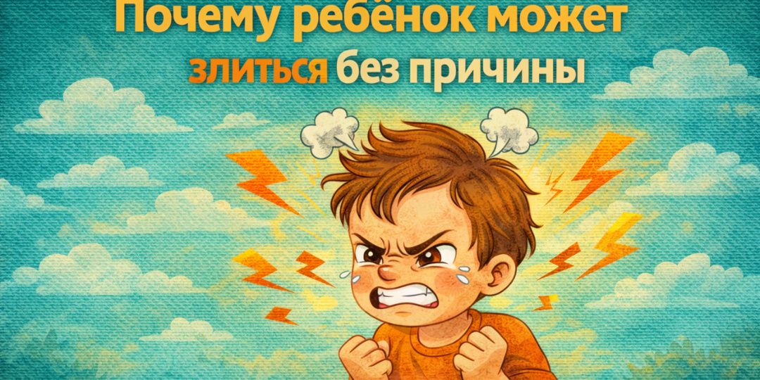 Почему ребёнок может злиться без причины