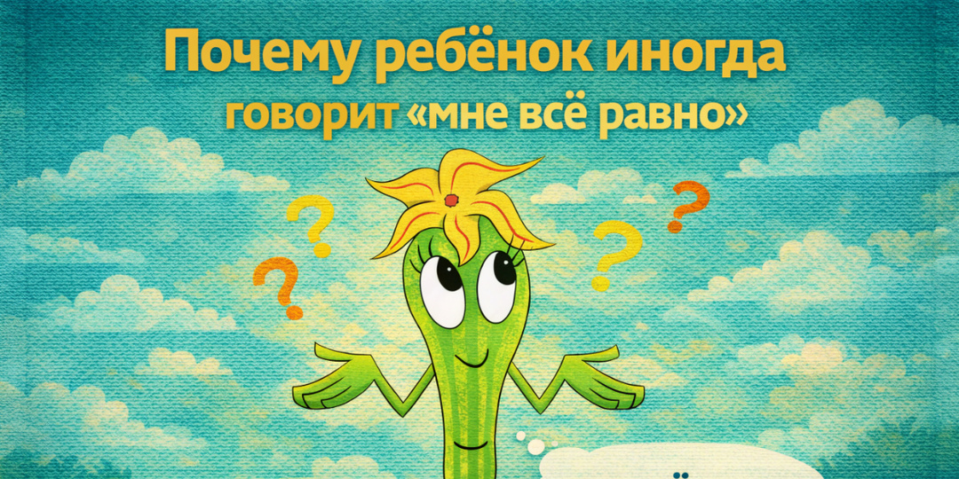 Почему ребёнок иногда говорит «мне всё равно»