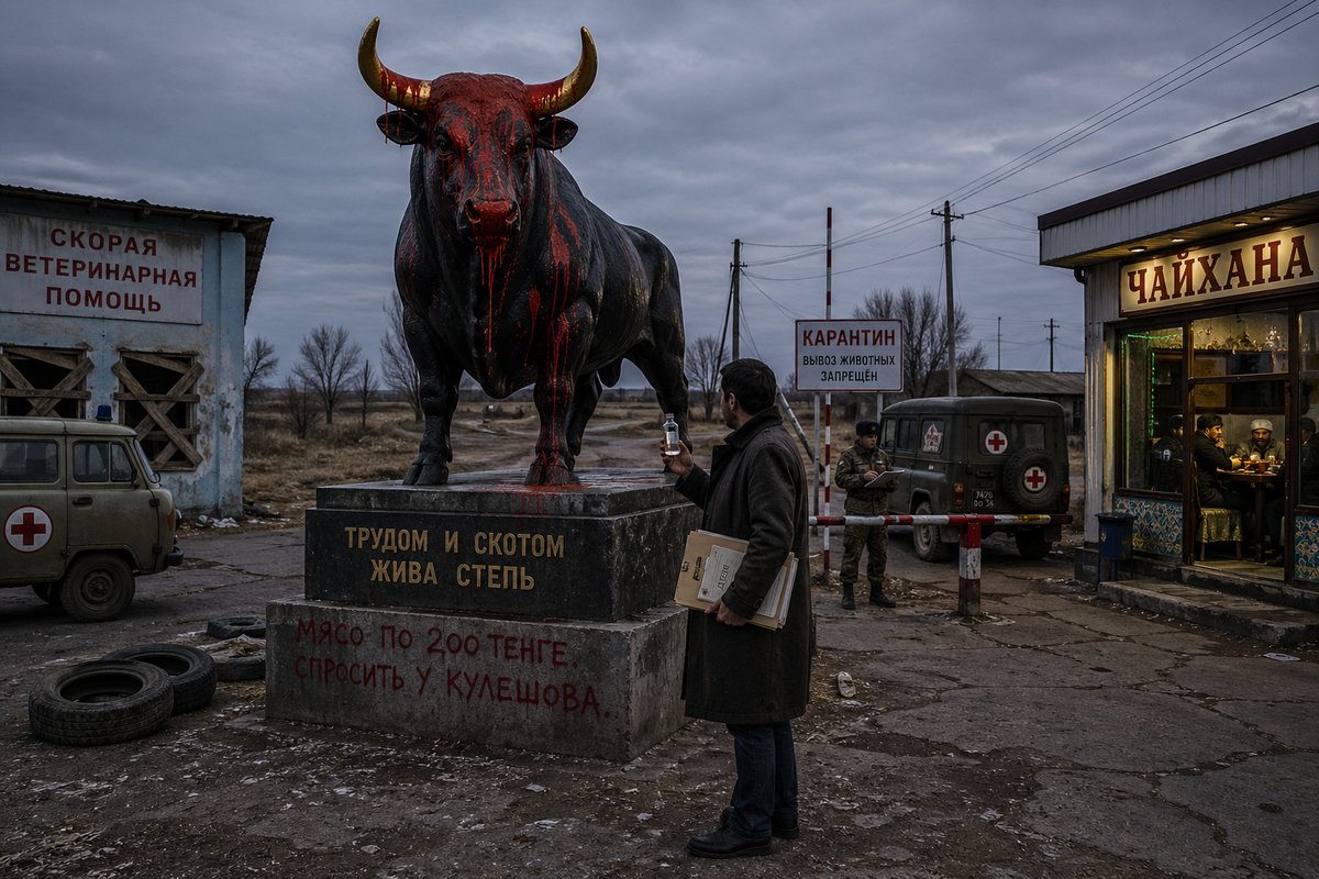 почему-то все нейросети быка в краске рисуют
