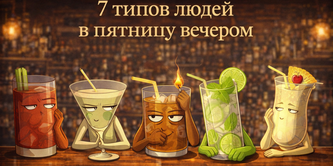 7 типов людей в пятницу вечером