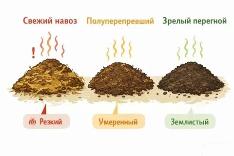 навоз в перегной