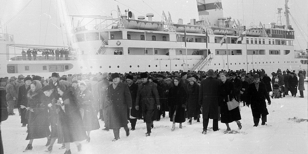 Советские туристы в Финляндии. Февраль 1961 года