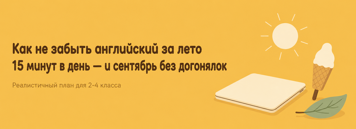 Как сохранить английский за лето