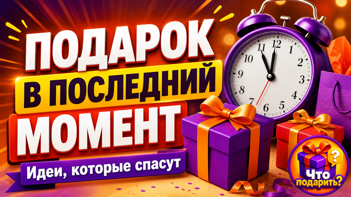 Подарок в последний момент: идеи, которые спасут, если времени почти нет