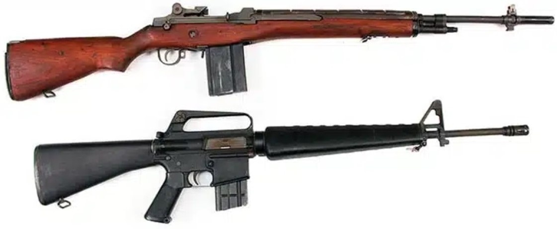 М-14 и AR-15.