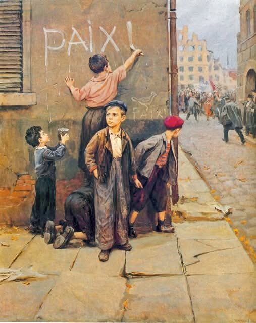Картина ,,За мир!" Художник  Ф. П. Решетников. 1950 год.
