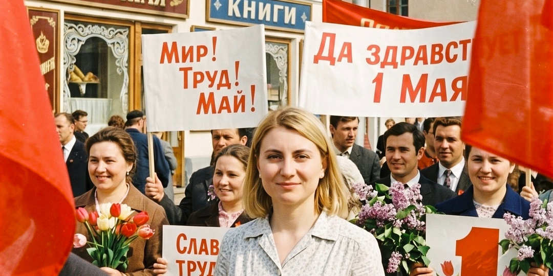 С Первомаем вас!