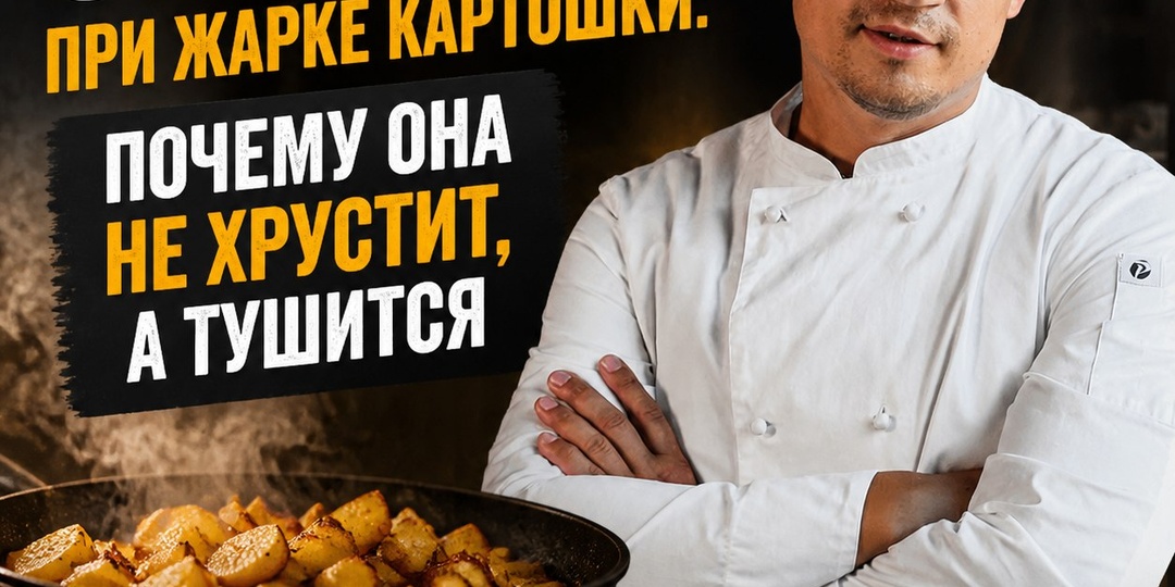 Ошибки при жарке картошки: почему она не хрустит, а тушится