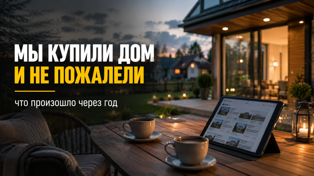 Уютный вечер на террасе в организованном поселке