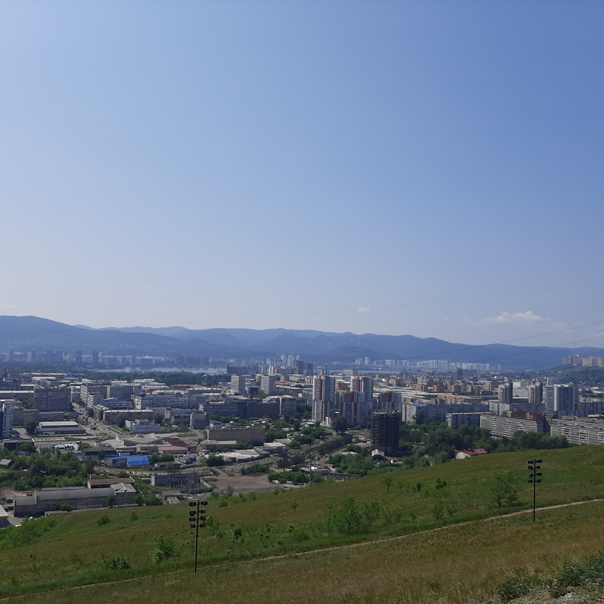 Вид на Красноярск от часовни