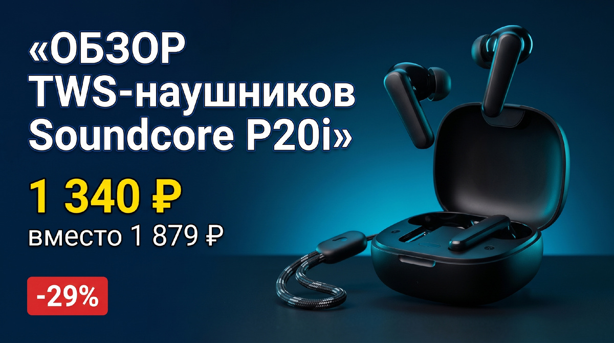 Soundcore P20i за 1340 ₽