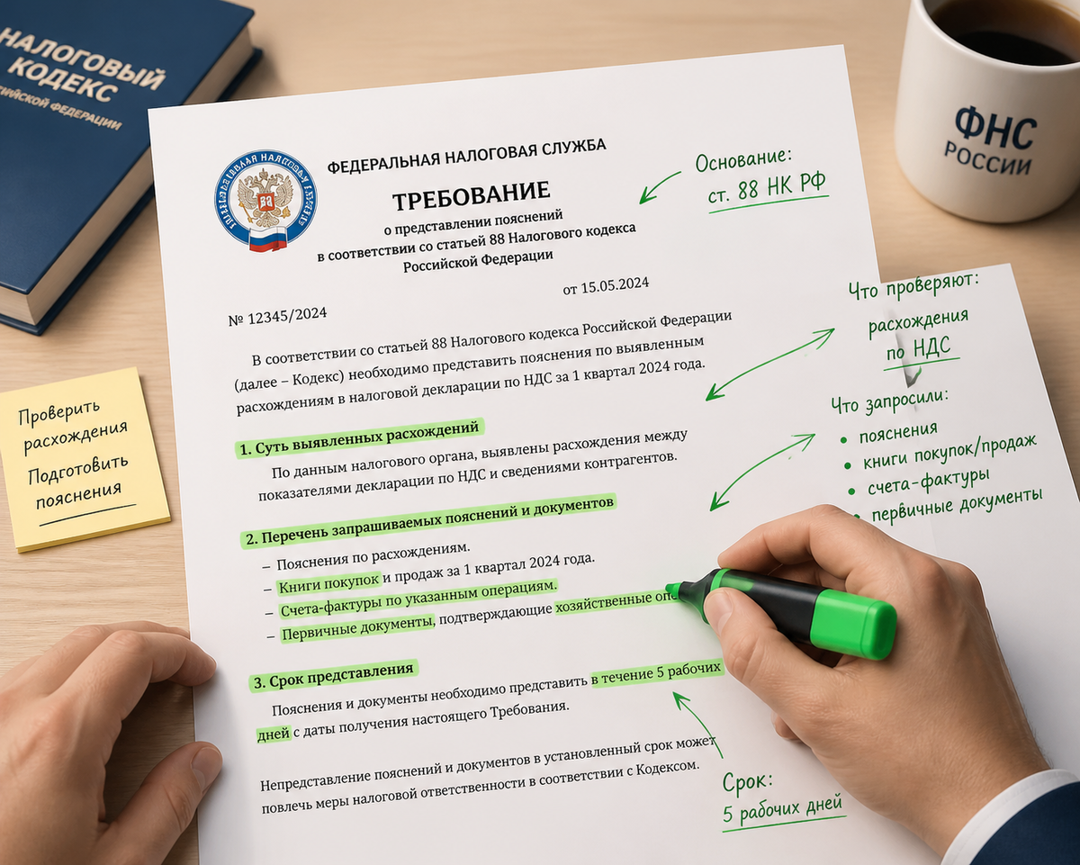 как ответить на требование ФНС