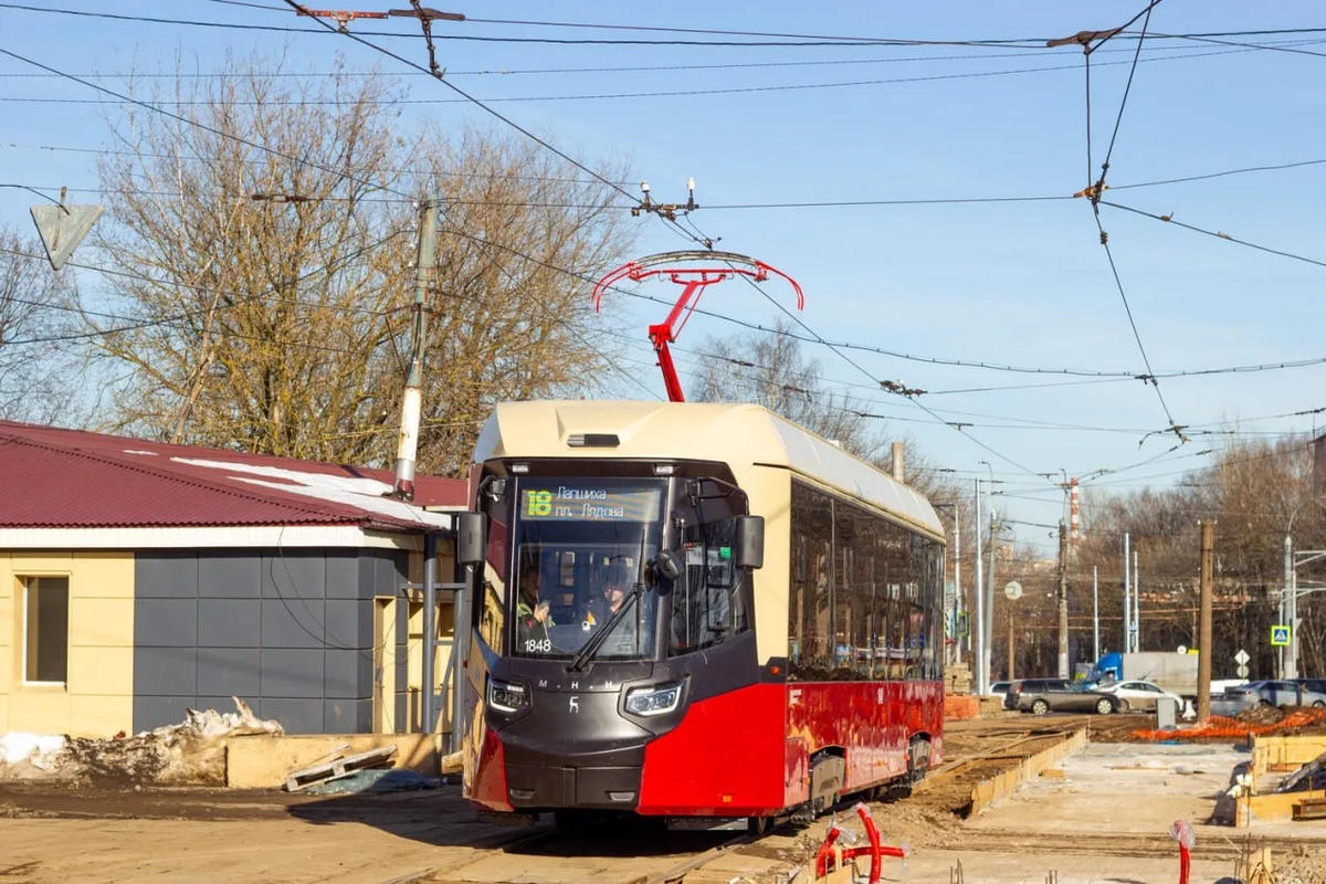 Трамвай Т811 «МиНиН» в Нижнем Новгороде. Источник: Голубь_НН/TransPhoto