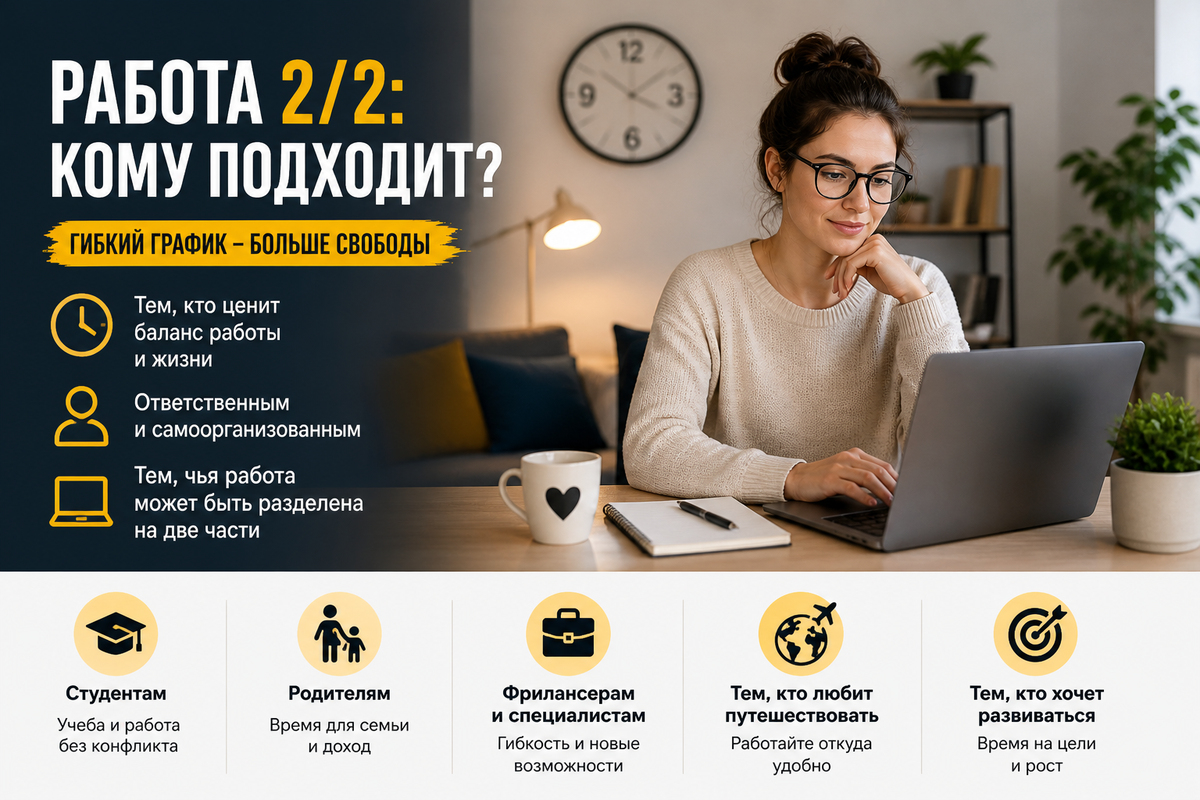 Работа 2/2: кому подходит?