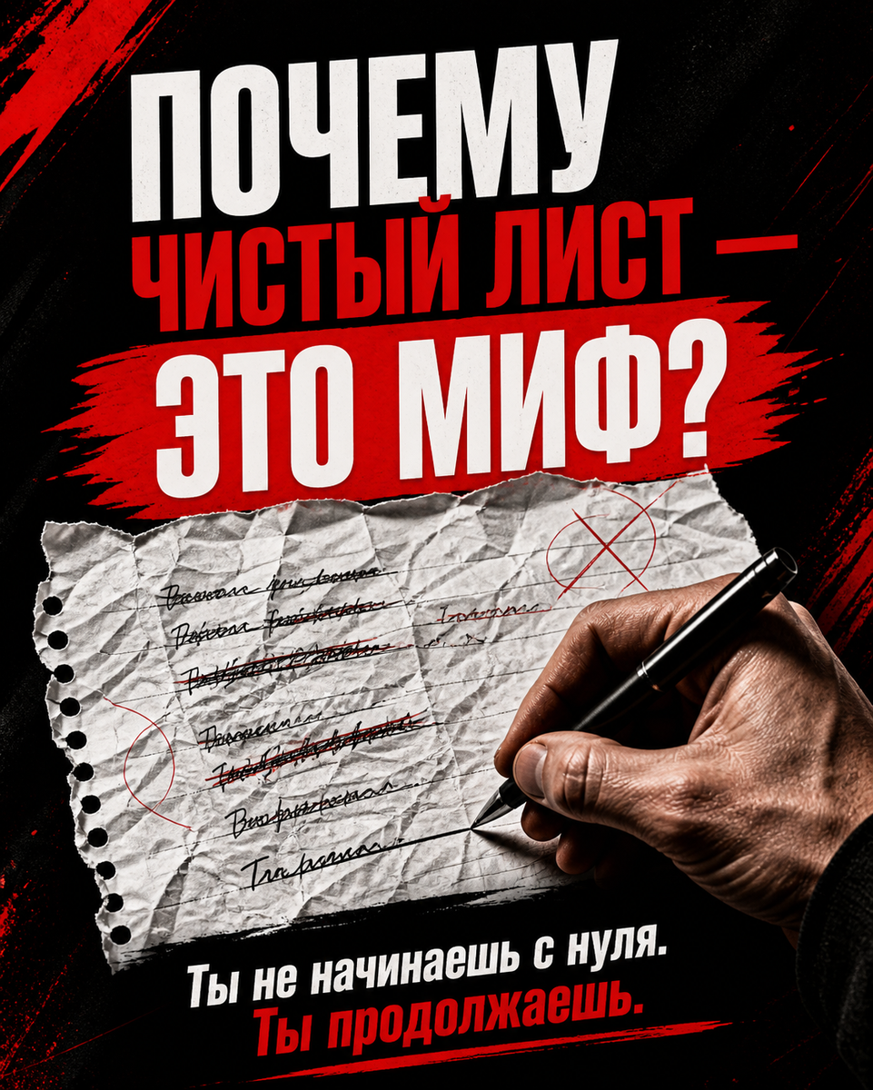 Почему «чистый лист» это миф?