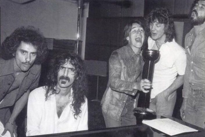 Grand Funk c Фрэнком Заппой в студии. Чувствуется потрясающая атмосфера