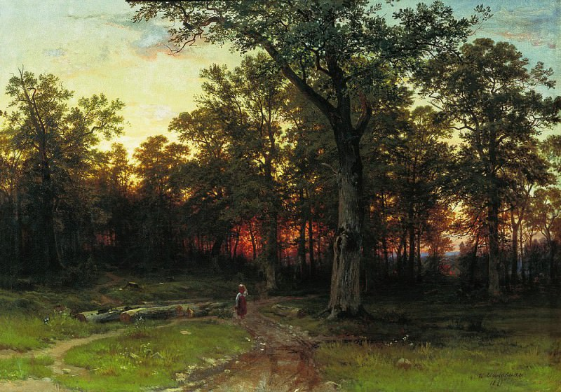 Лес вечером. 1868-1869. 