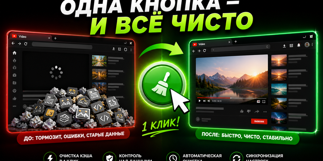 Clear Cache - кнопка, после которой браузер «оживает»
