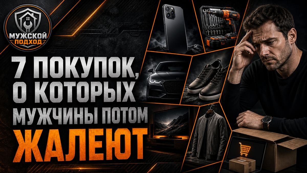 7 покупок, о которых мужчины потом жалеют