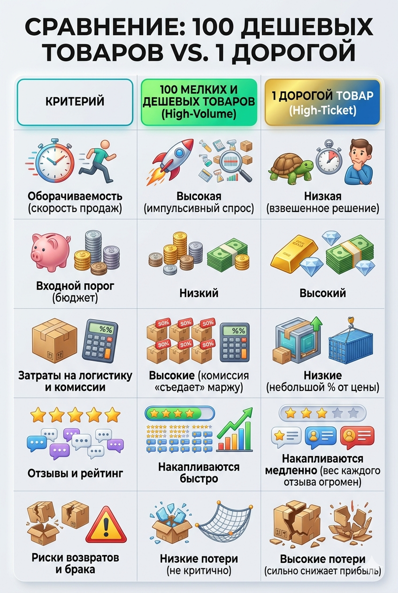 Какой лучше продавть товар: дешевый или дорогой