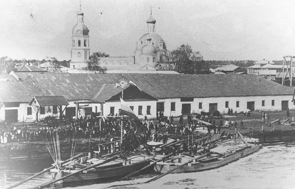 Отправка барок с железом, начало XIX века.