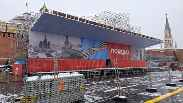 Декорирование Мавзолея в 2025 году. Фото из открытого доступа