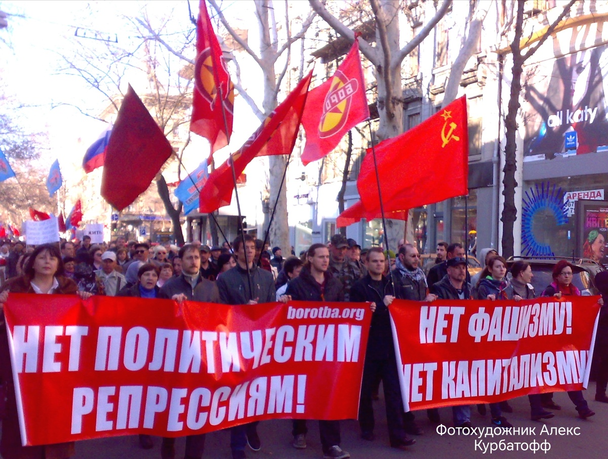 Фото Алекса Курбатофф на улице Екатерининской в Одессе 30.03.14. 