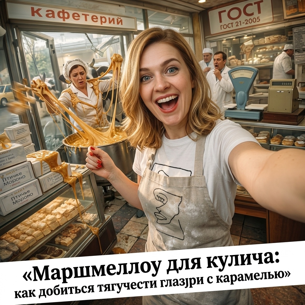    Секрет идеальной тягучести глазури из маршмеллоу admin
