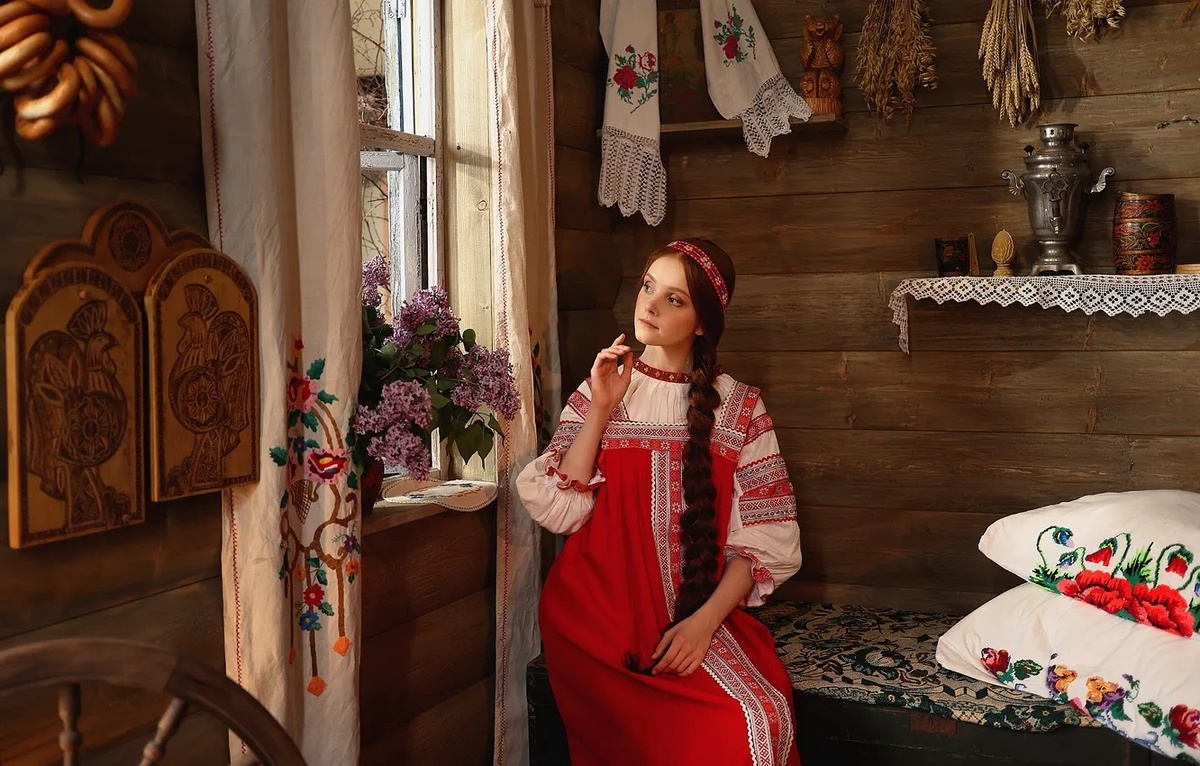 Деревенская красавица