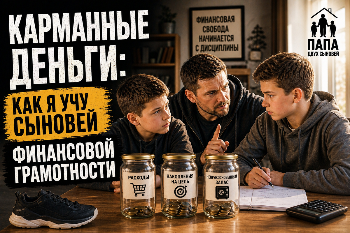 Карманные деньги: как я учу сыновей финансовой грамотности