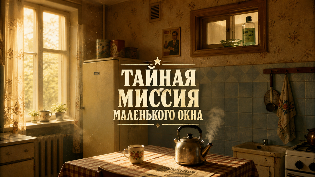 Зачем в советских квартирах делали странное окно из ванной в кухню?