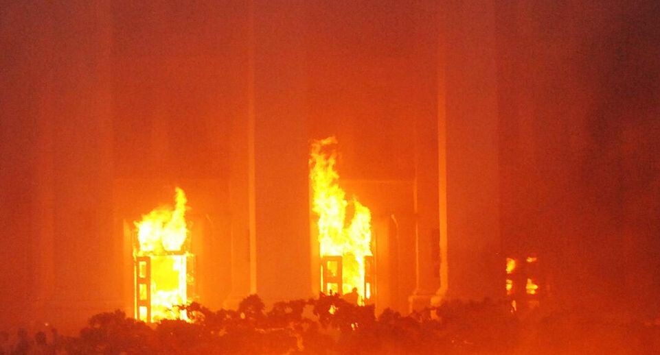    Пожар в Доме профсоюзов в Одессе, 2 мая 2014 года. Александр Полищук / РИА «Новости»