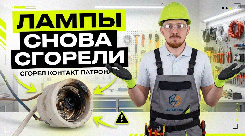    Перегоревшая лампочка в люстре — причины частых поломок. 3DElectro