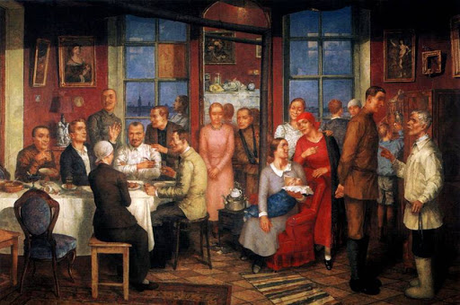     Кузьма Петров-Водкин. Новоселье. 1937