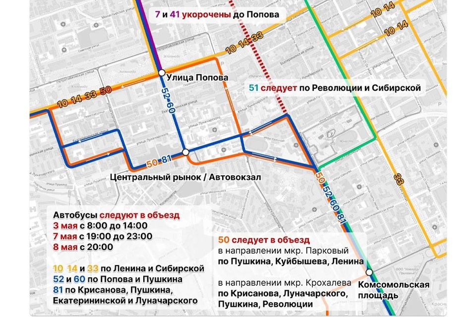    Схема: Департамент транспорта администрации города Перми