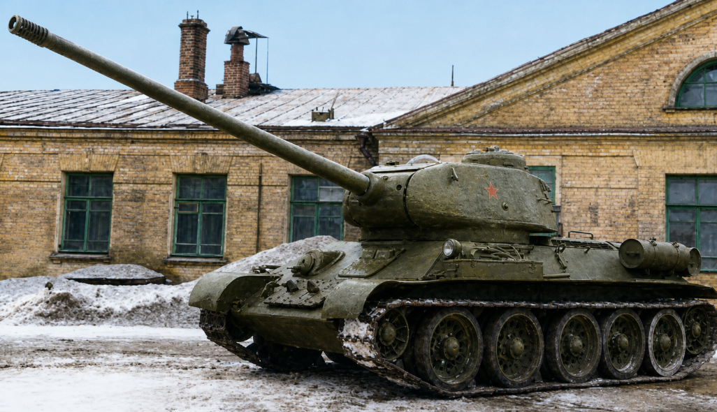 Т-34-100 с пушкой ЗИС-100 со штатной башней