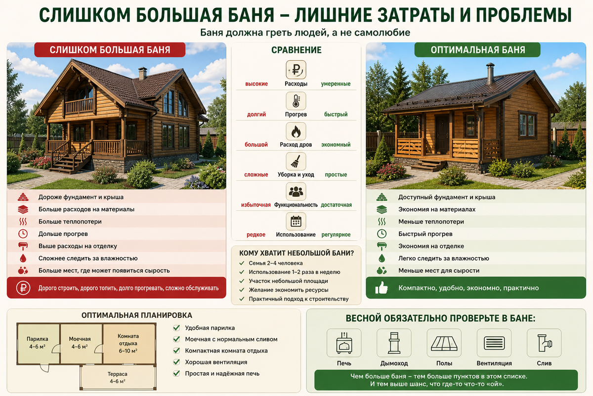 Слишком большая баня
