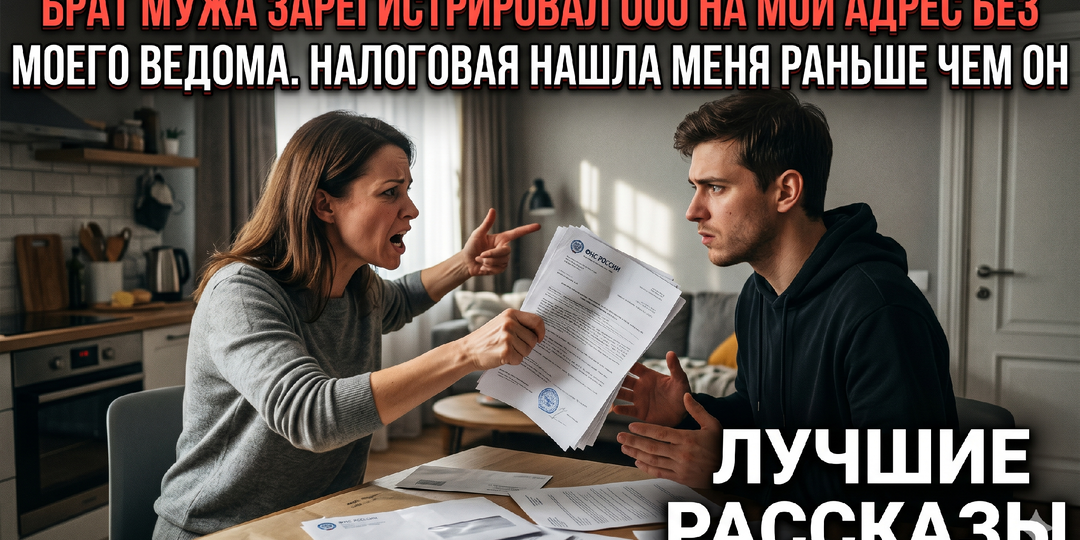 Брат мужа зарегистрировал ООО на мой адрес без моего ведома. Налоговая нашла меня раньше чем он
