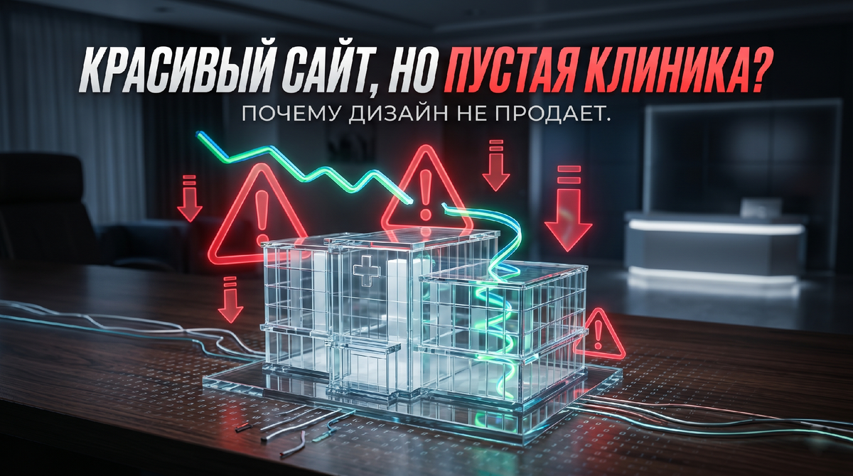 «Сайт — конфетка, а пациентов нет»: почему клиники сливают сотни тысяч на дизайн, но сидят с пустым расписанием