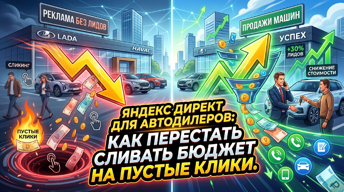 Лиды по цене крыла самолета? Как автодилеру перестать кормить Яндекс и начать продавать машины.