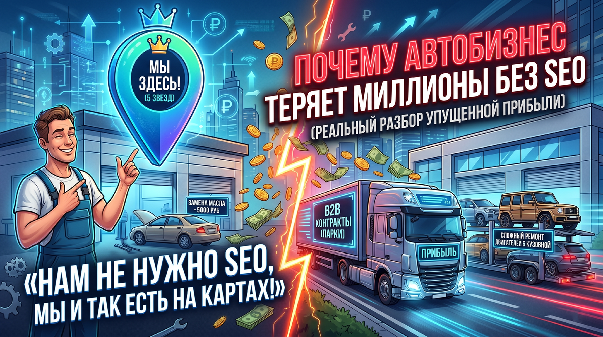 «Мы и так есть на Картах, зачем нам SEO?»: главная иллюзия автобизнеса, которая стоит вам миллионов.
