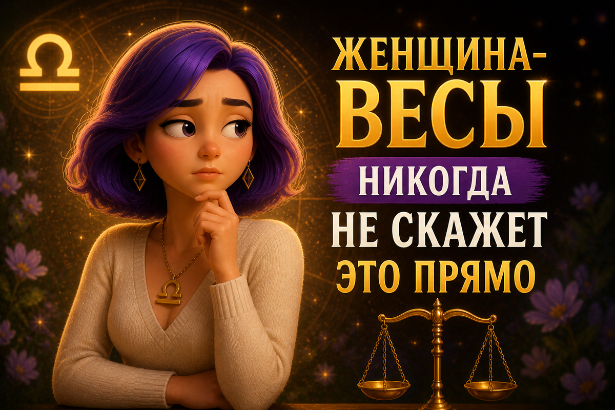 Женщина Весы никогда не скажет это прямо