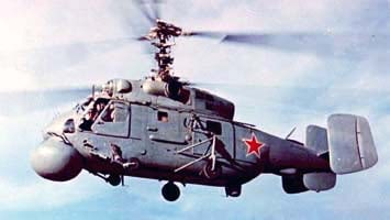 Ка-25Ц с поднятыми шасси