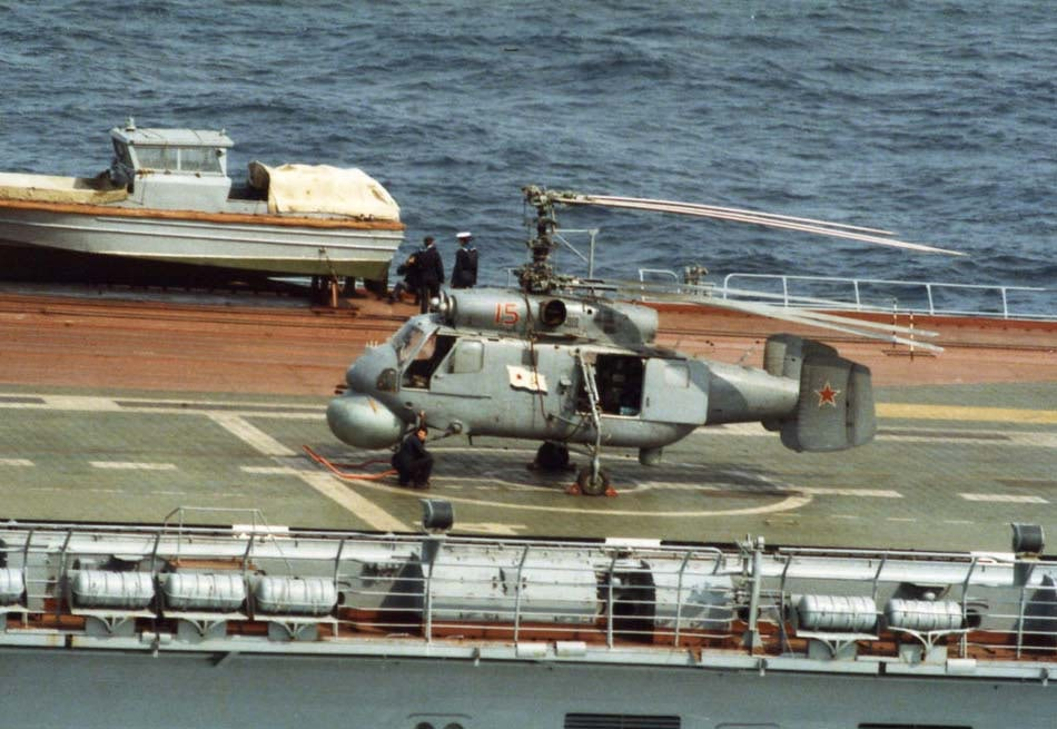 Ка-25Ц на палубе одного из ТАВКРов