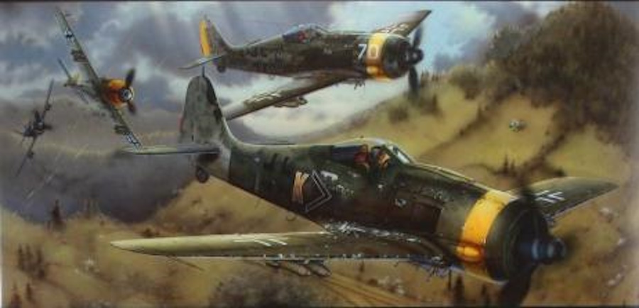 Focke-Wulf FW.190F-8. орошо видны ракеты под крылом